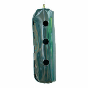green forage food bag with three holes