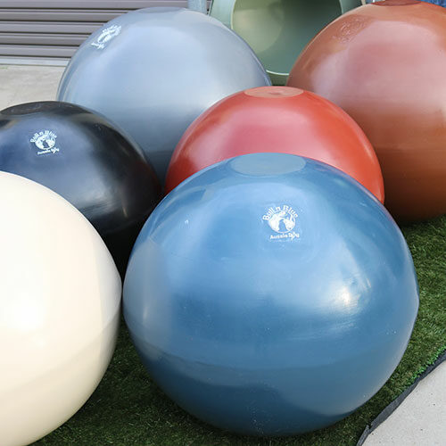 set of large plastic balls