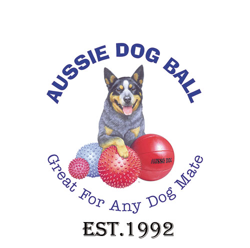 drawing of blue heeler with balls
