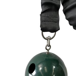 metal attachment of ball and bungie