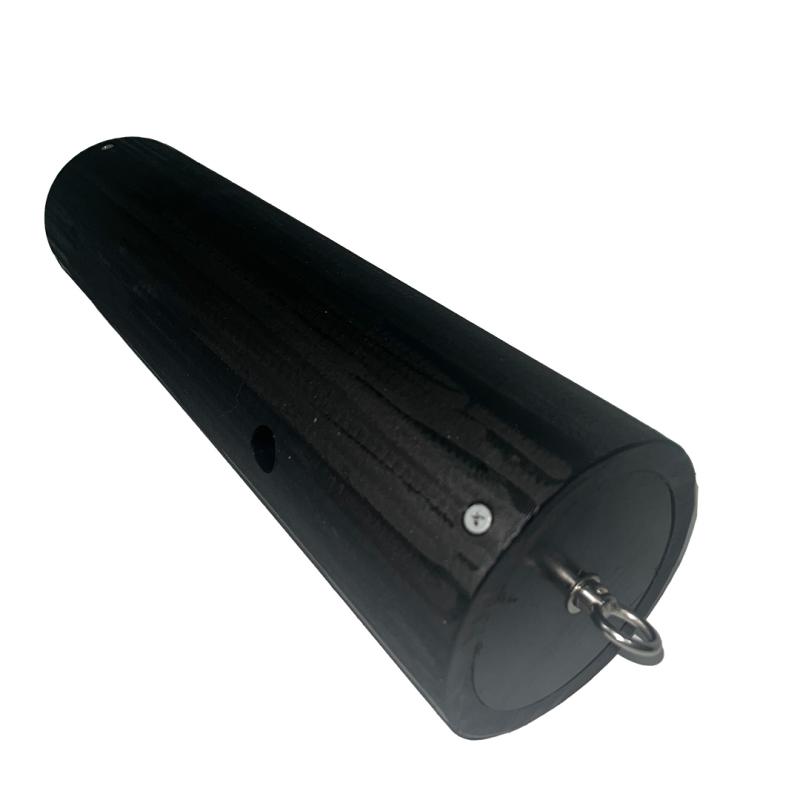 rear of black tucker tube, contains a metal loop